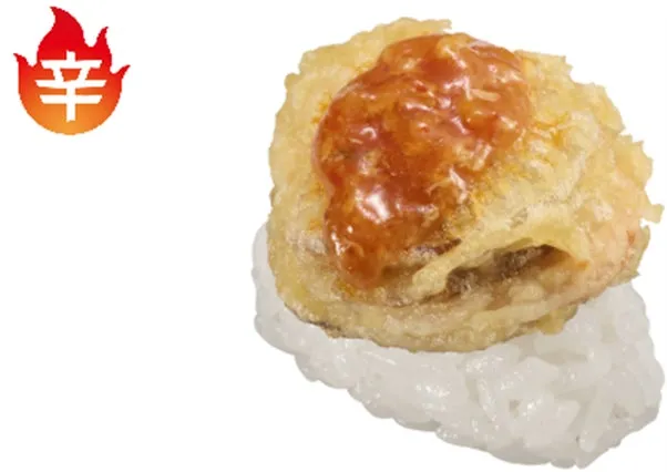 スシロー帆立の天ぷらにぎり チリソース