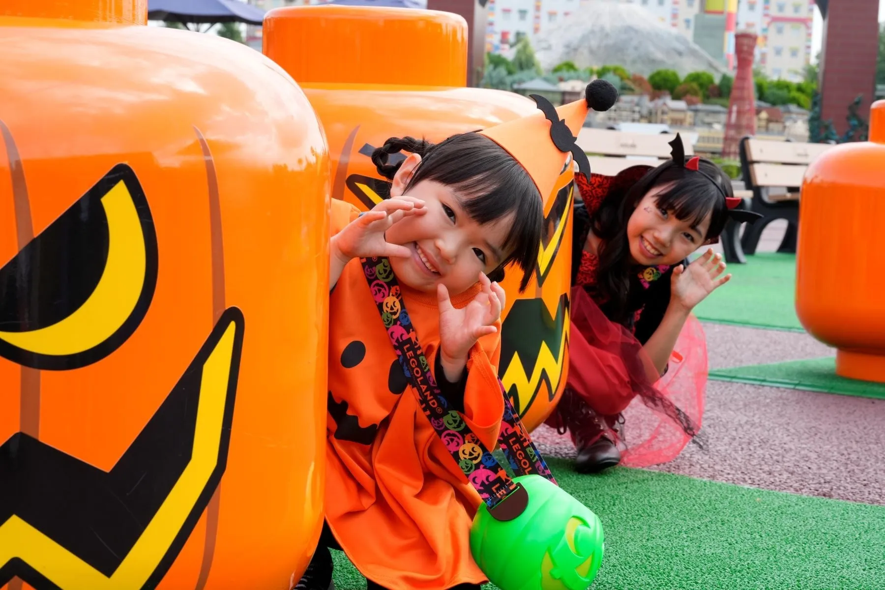 レゴランドのハロウィンで仮装した子どもたち