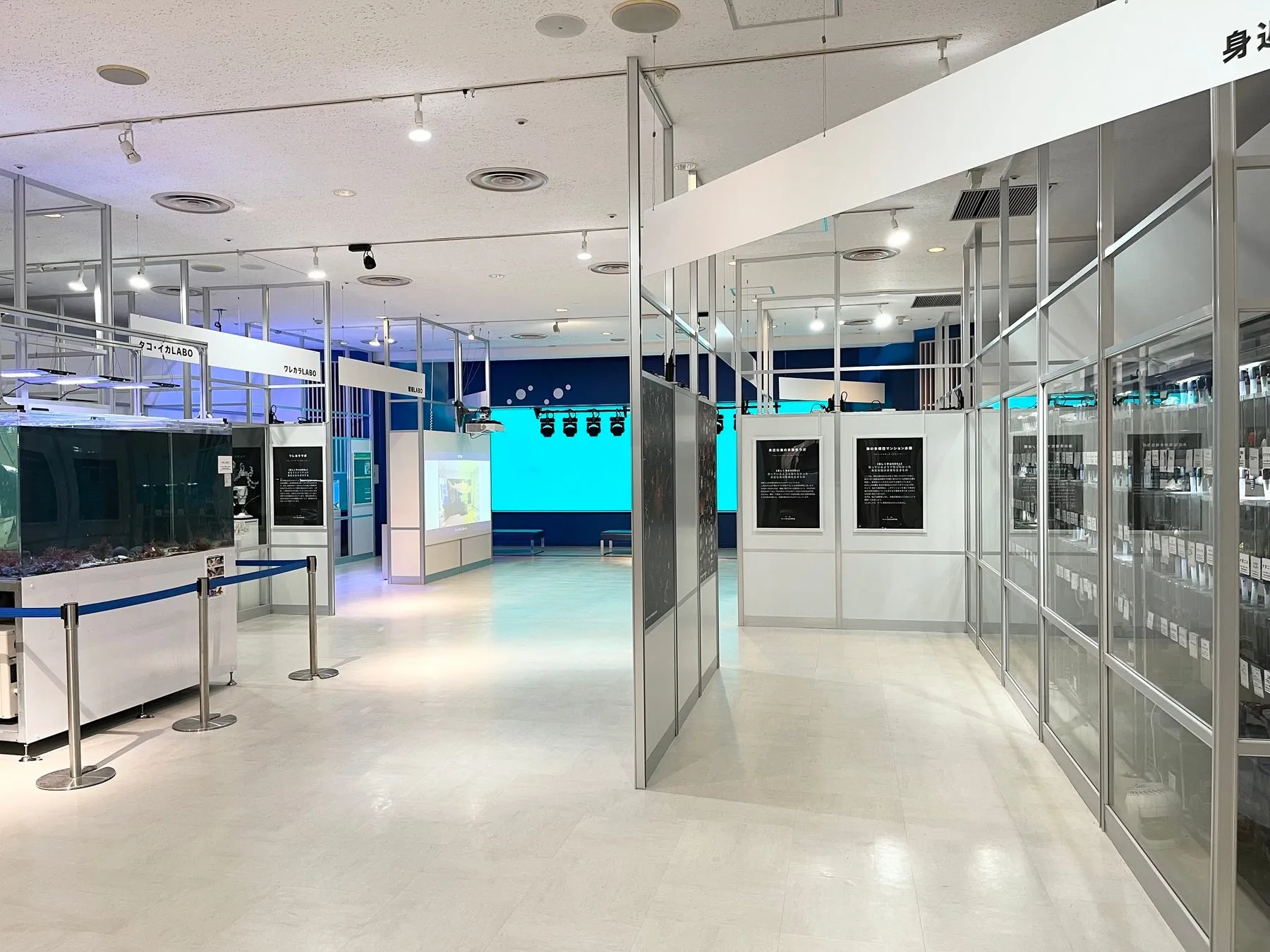 横浜・八景島シーパラダイスの展示室内部