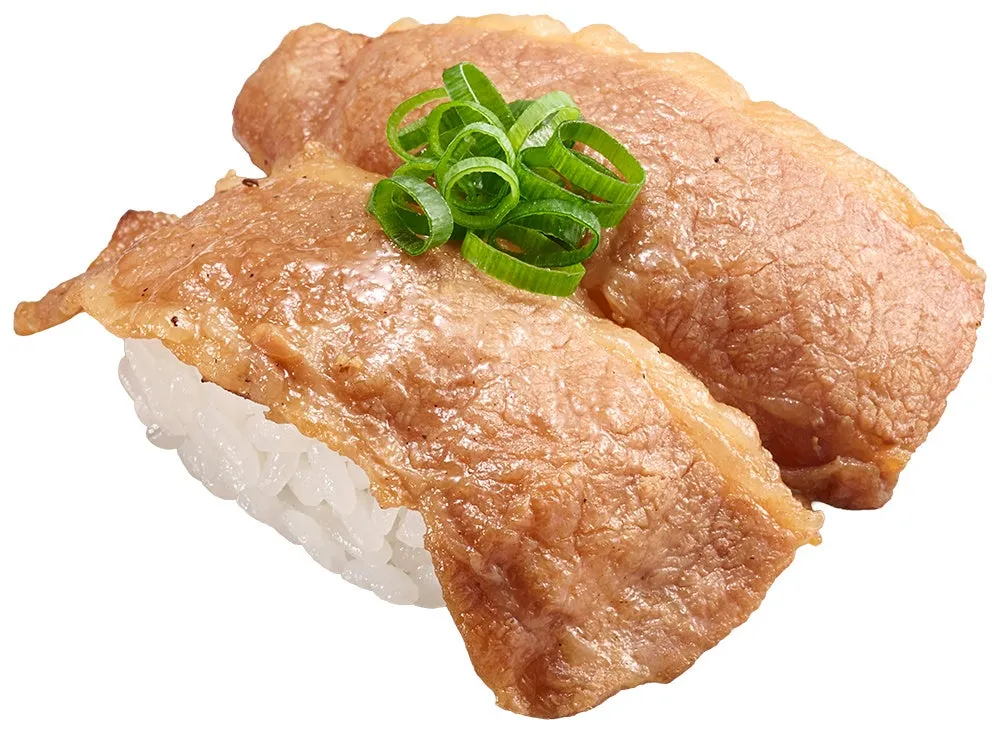 スシローのネギがトッピングされた寿司