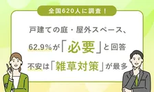 戸建て住宅の庭・屋外スペースは必要？全国620人調査で見えた実態と不安・求める設備