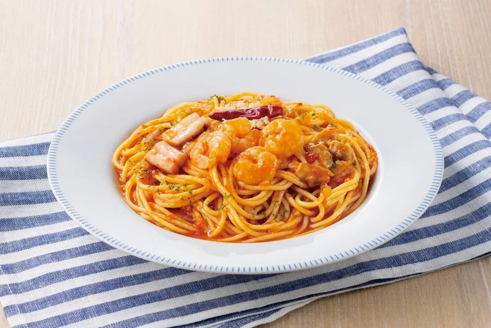 ザスパ群馬応援フェアのトマトえびスパゲッティ