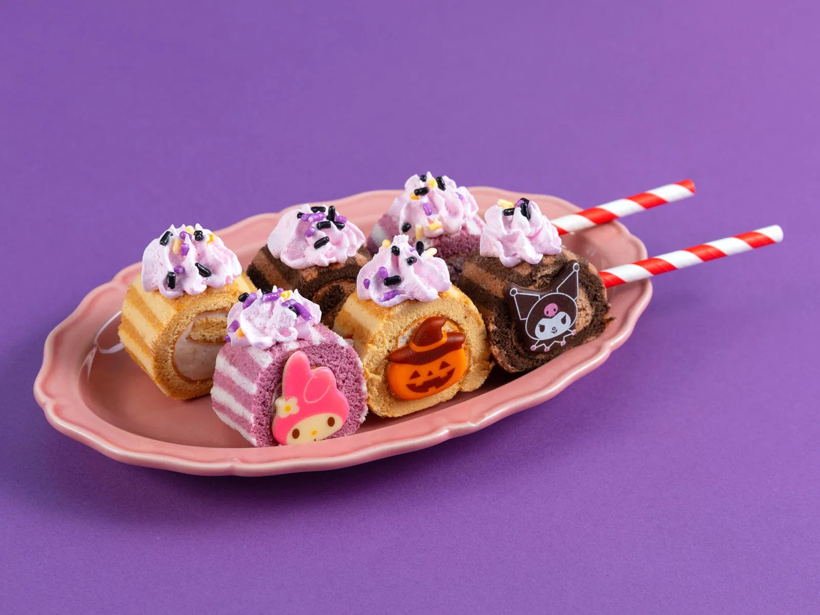 ハーモニーランドのハロウィンデザート、キャラクターロールケーキ