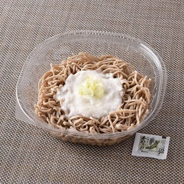 とろろそばのプラスチック容器