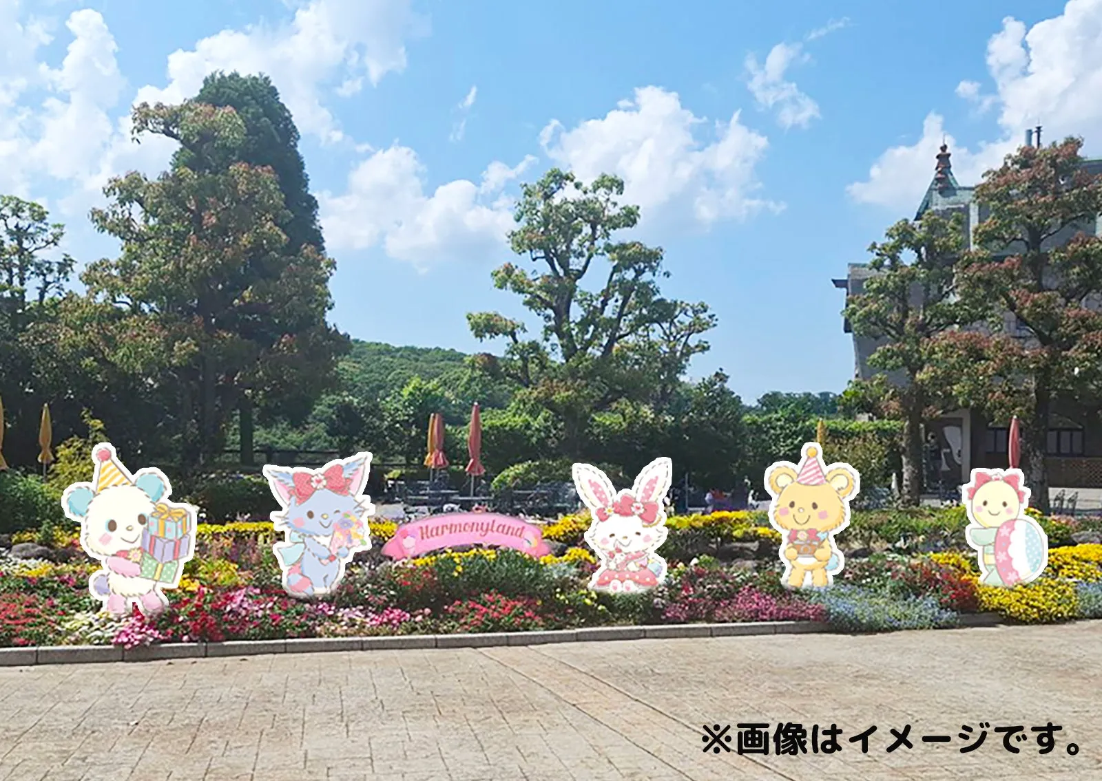 ハーモニーランドでのウィッシュミーメルのデコレーション