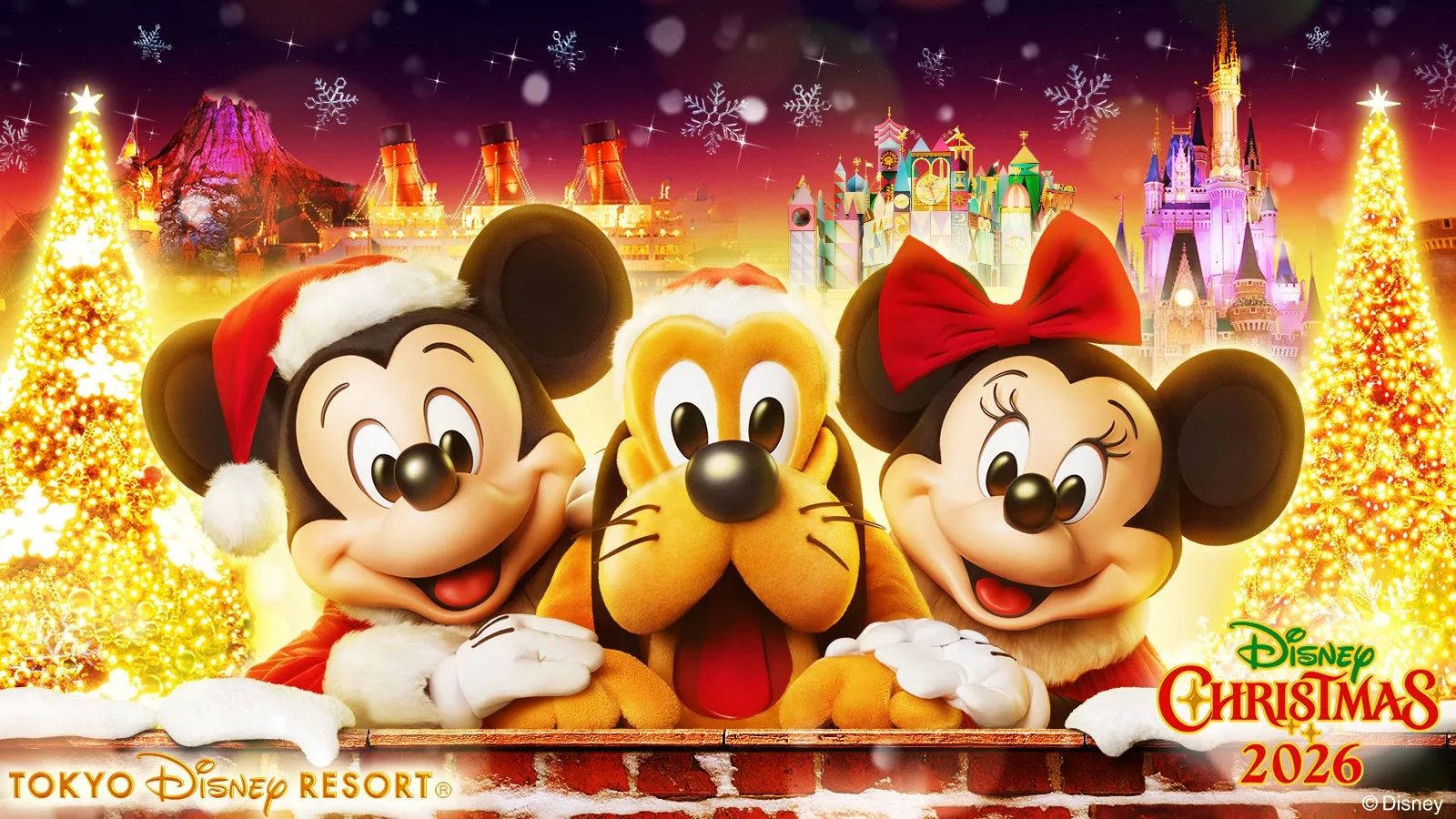 東京ディズニーリゾート2026年クリスマスのプロモ画像
