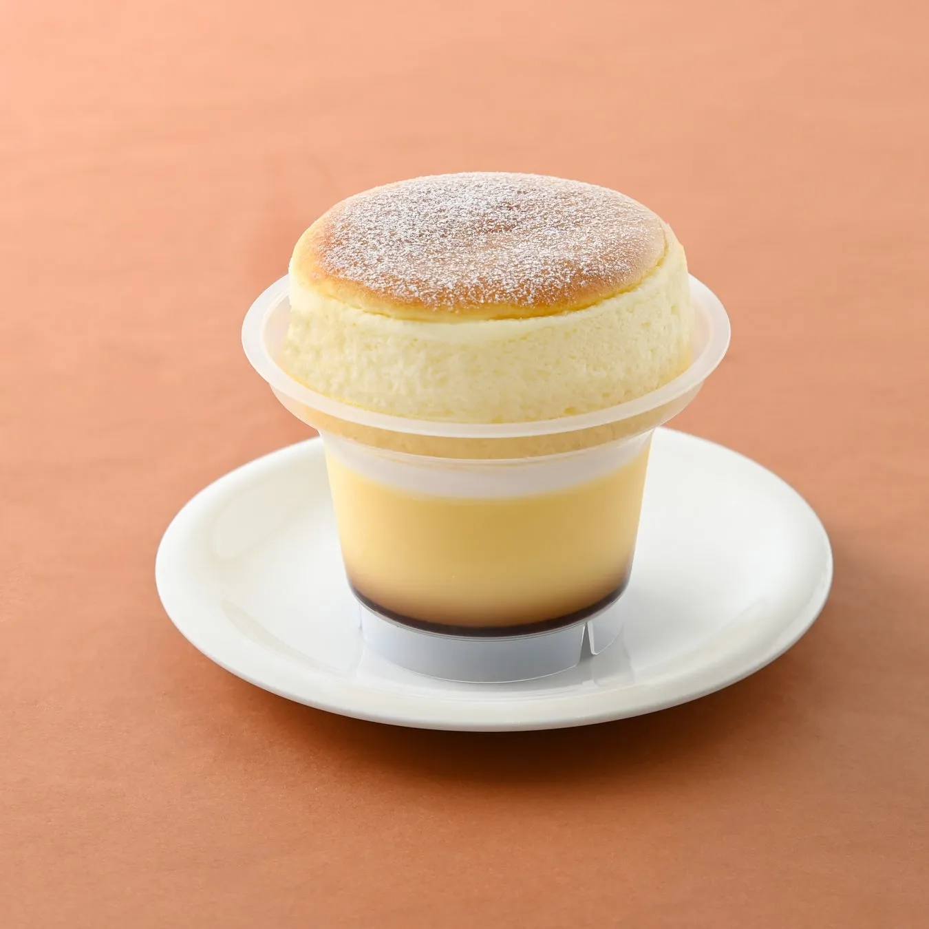スフレの乗ったプリン