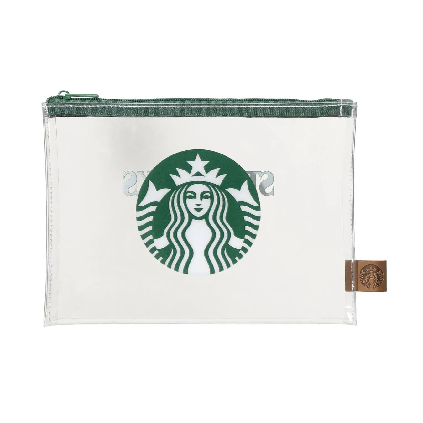 スターバックスのロゴ入りクリアポーチ
