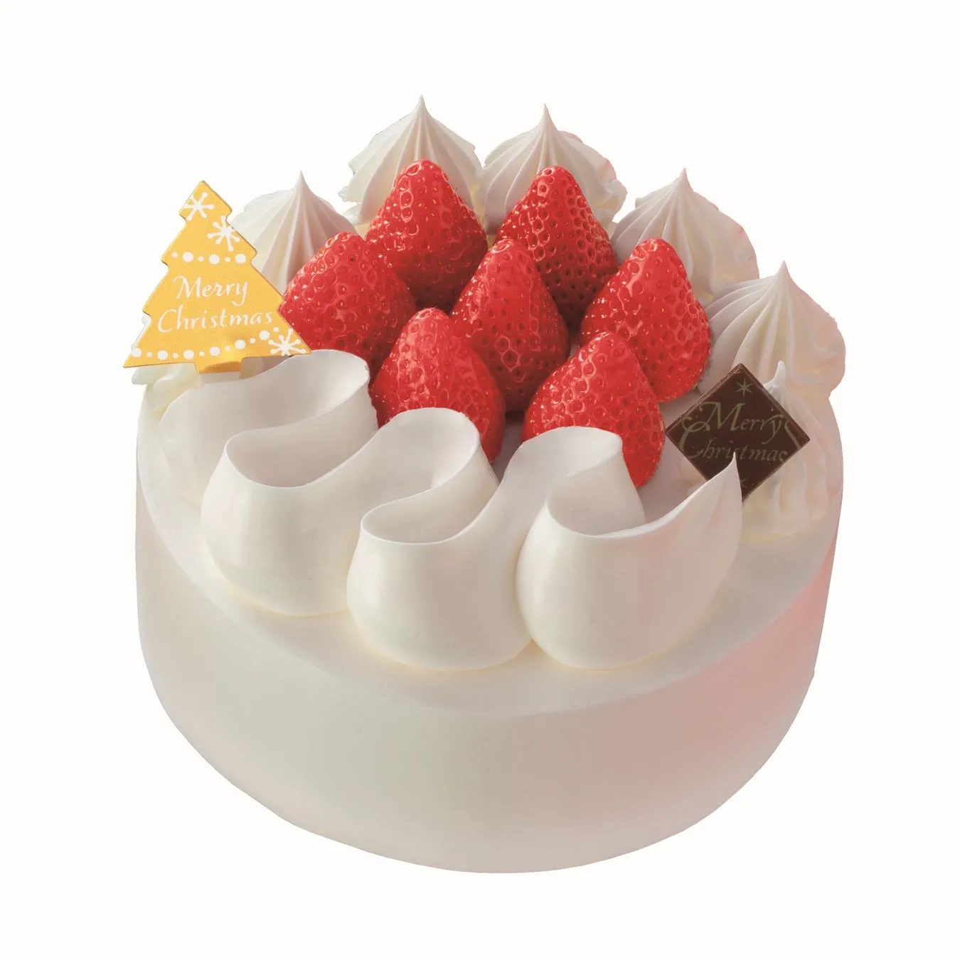 クリスマスケーキ、イチゴとクリームデコレーション