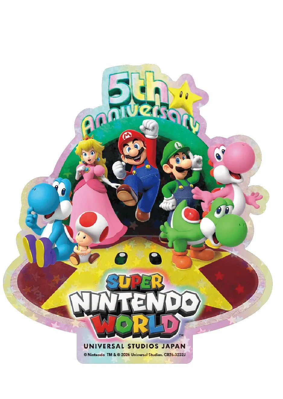 スーパー・ニンテンドー・ワールド5周年記念デザイン