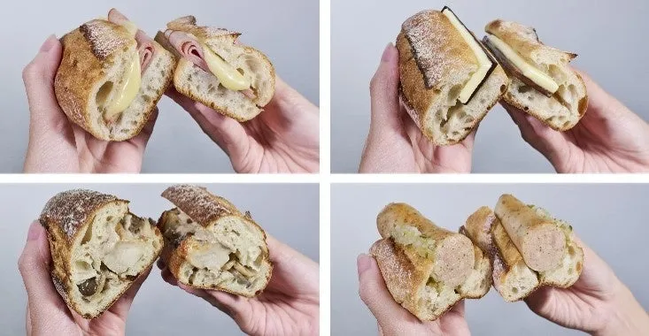 4種類のスターバックス バゲットサンド