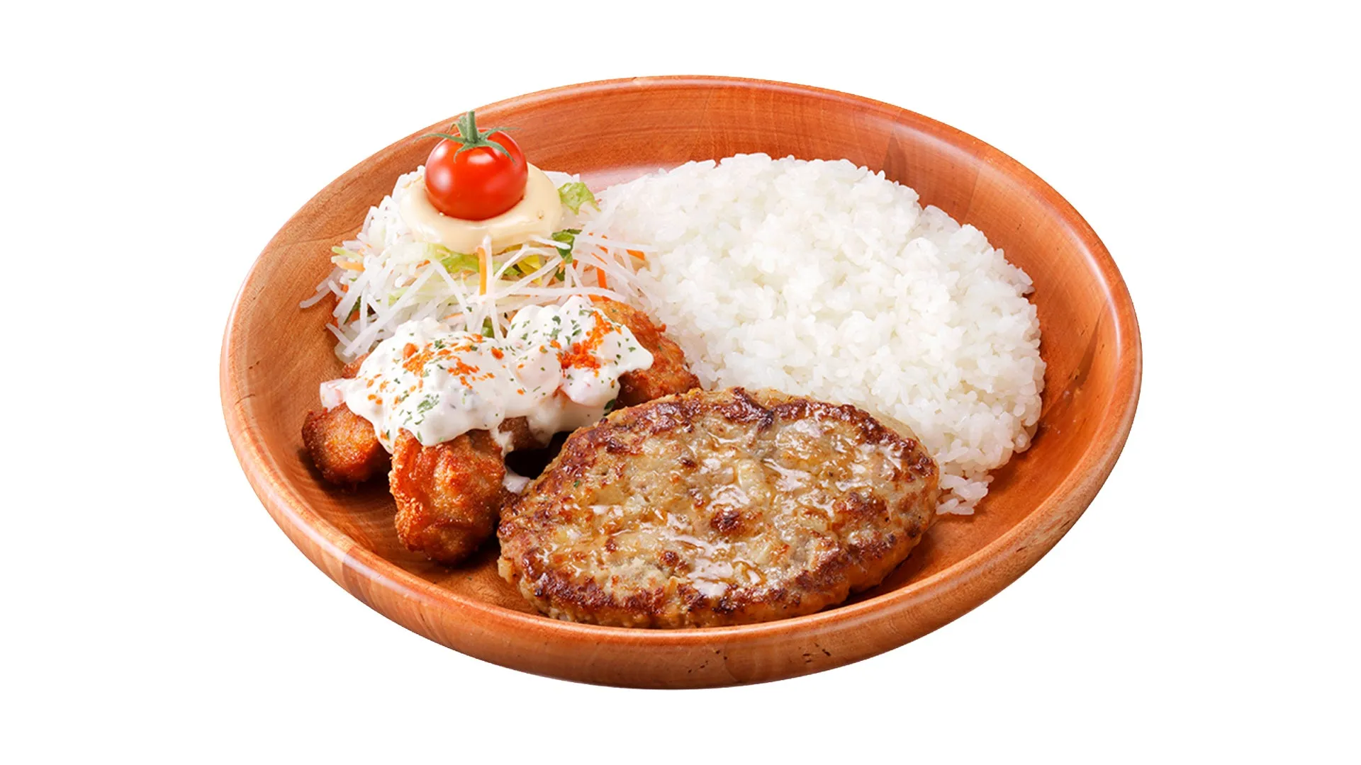 タルタルザンギ＆ハンバーグディッシュの写真