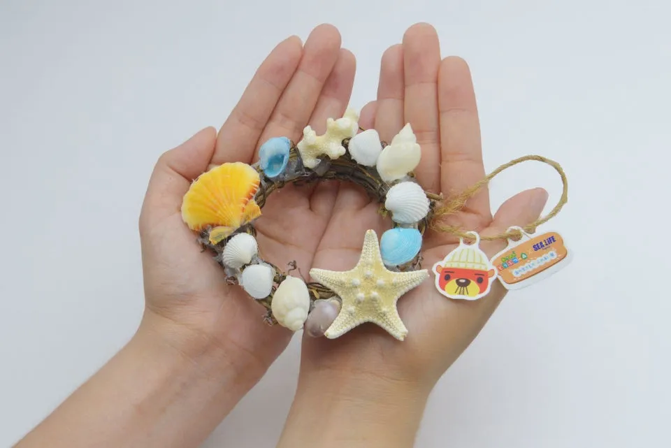 シェルクラフトのリースと手