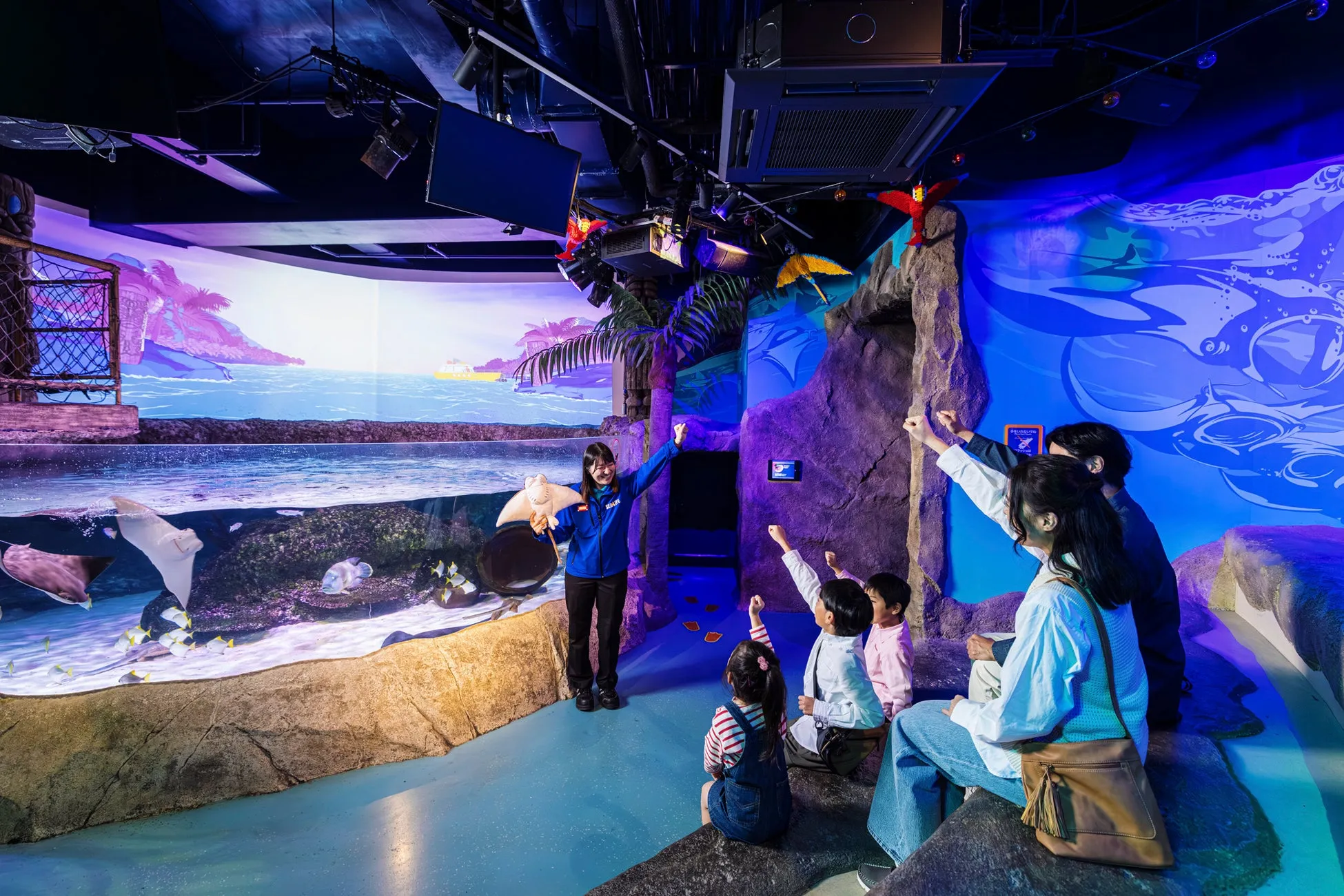 水族館でのあつまれ どうぶつの森イベント