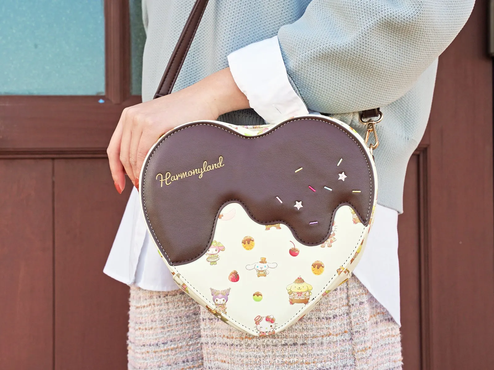 ハート型のチョコレートデザインバッグ