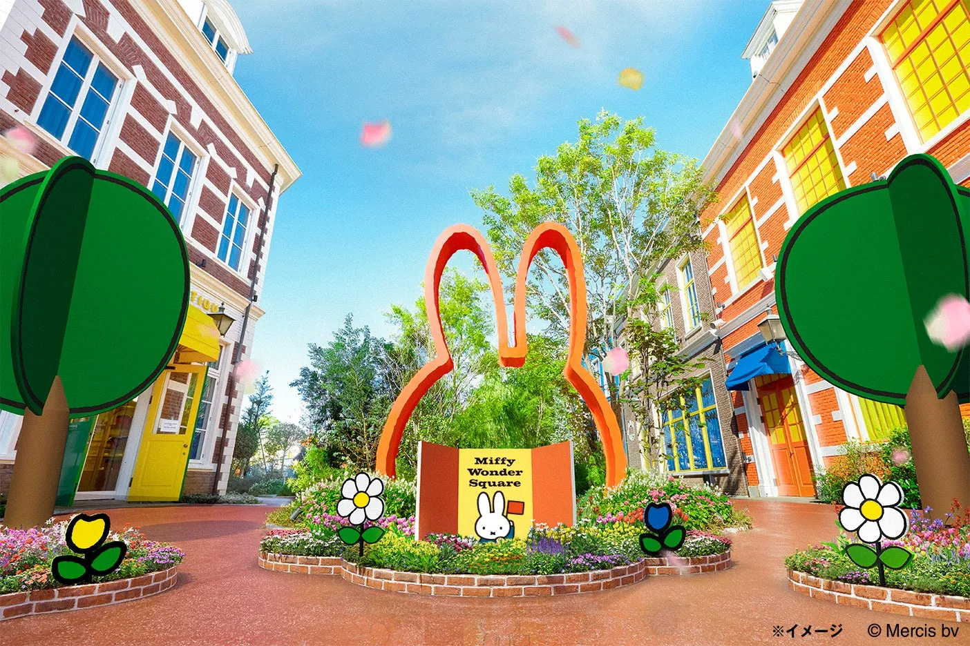 ハウステンボスのミッフィーのフラワーブルームガーデン