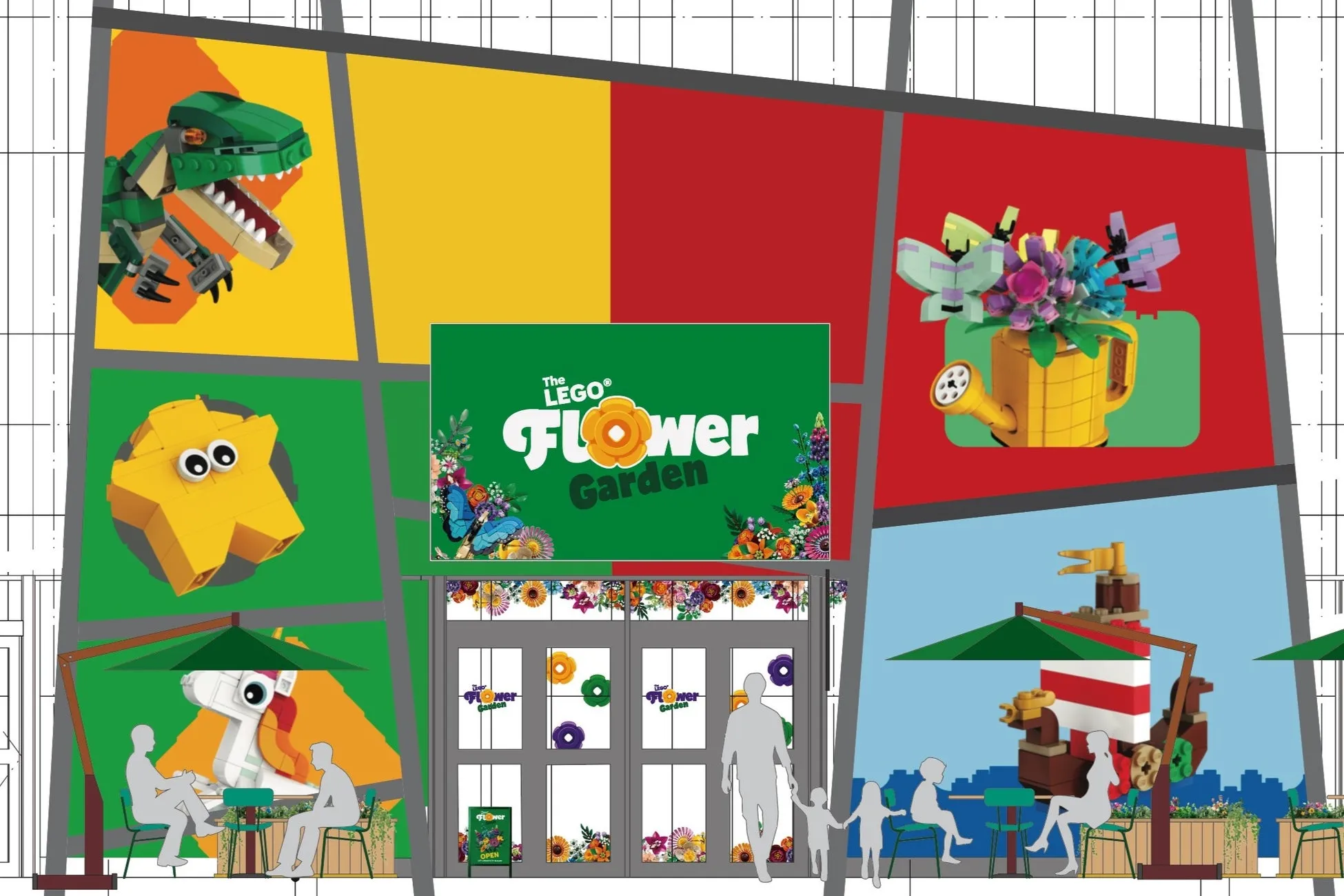 レゴランドのフラワーガーデン外観