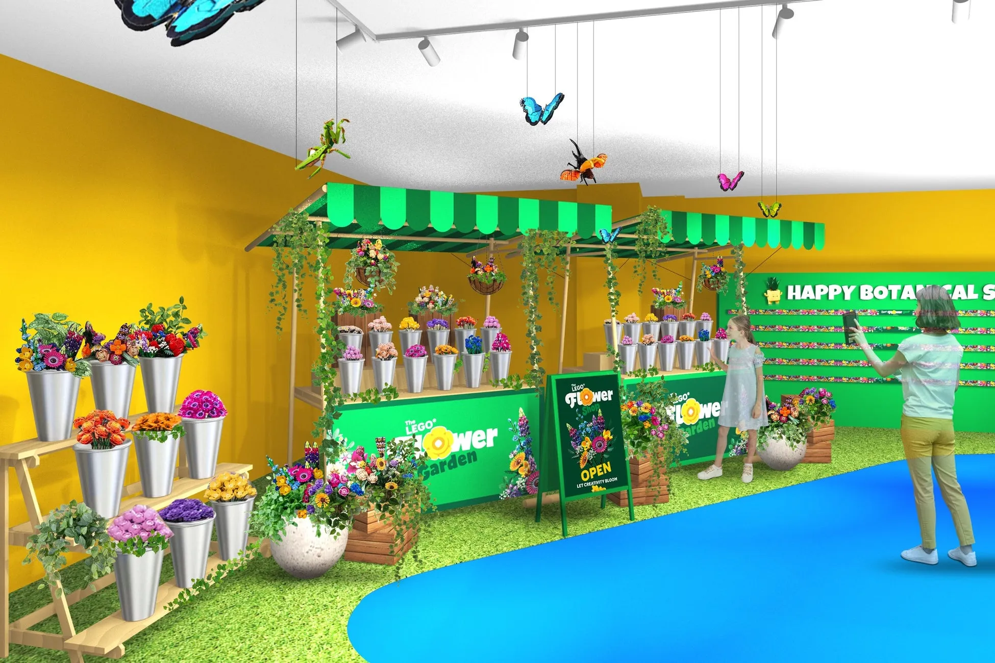 レゴランドのカラフルなフラワーガーデン