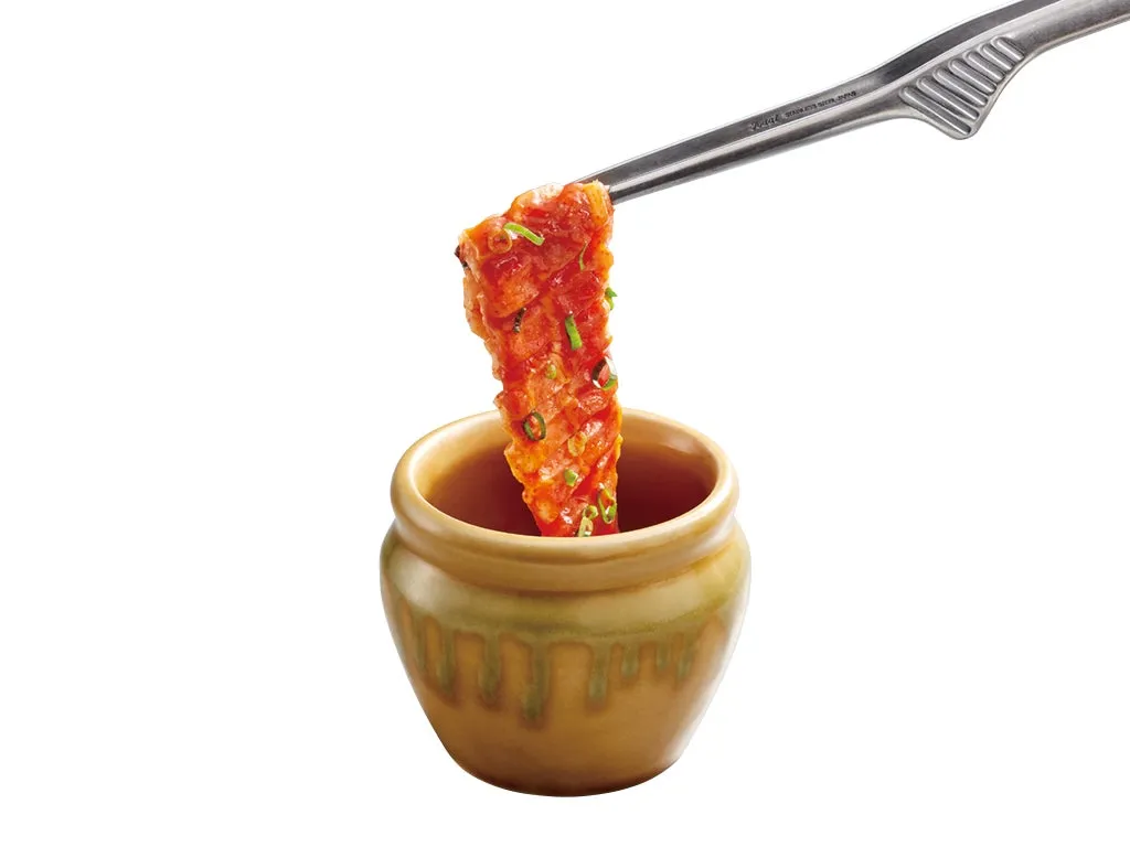 壺漬けすだれ豚バラカルビの写真