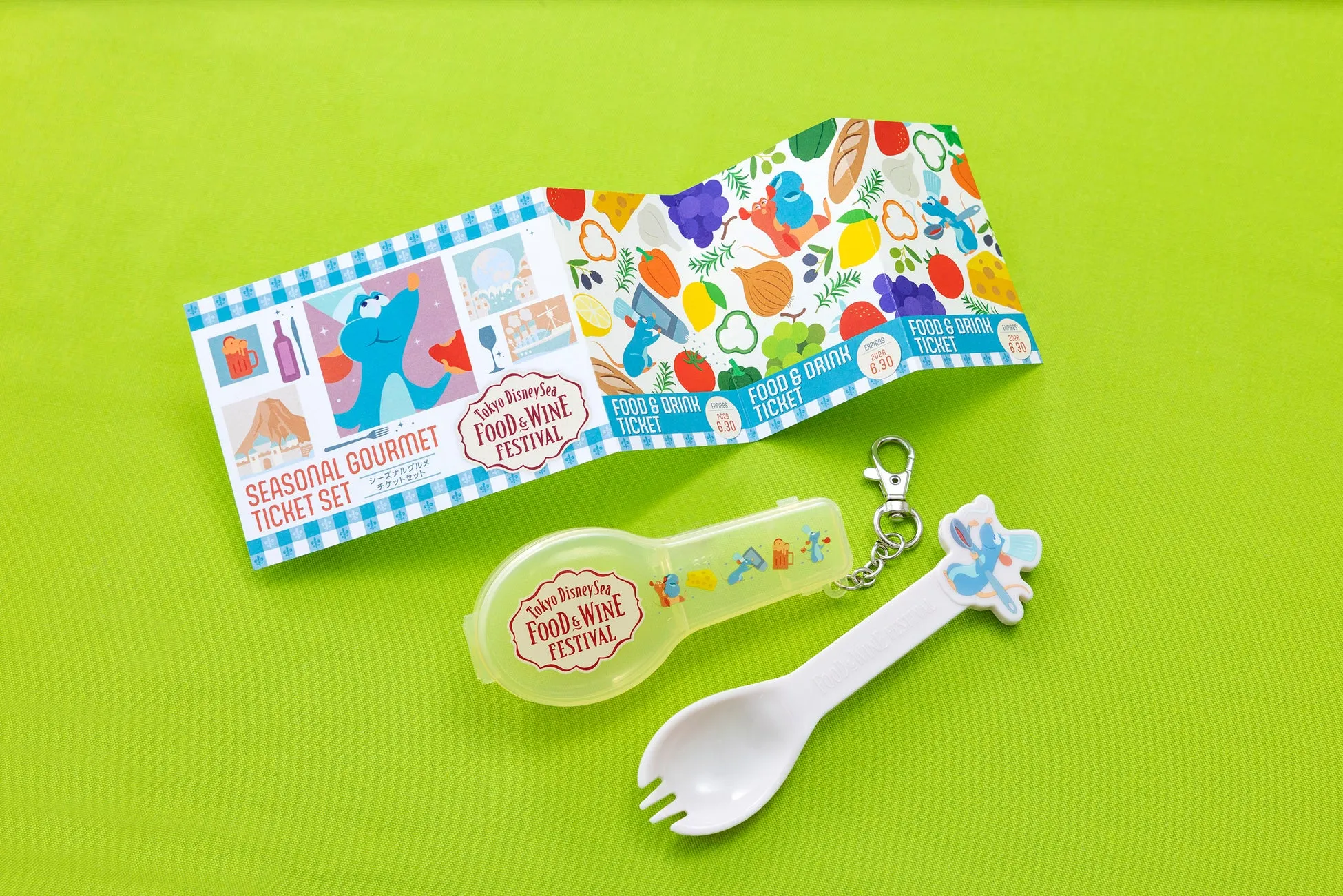 ディズニーシー・フード＆ワイン・フェスティバルチケットとスプーン