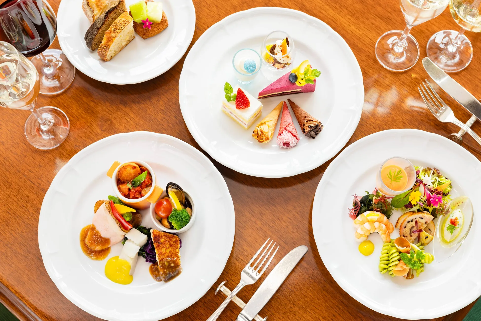 東京ディズニーシーのフード＆ワイン・フェスティバルの料理プレート