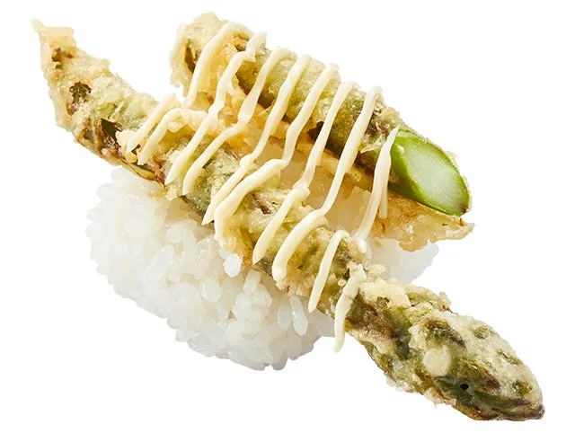 店内揚げ 『アスパラ天にぎりマヨ』