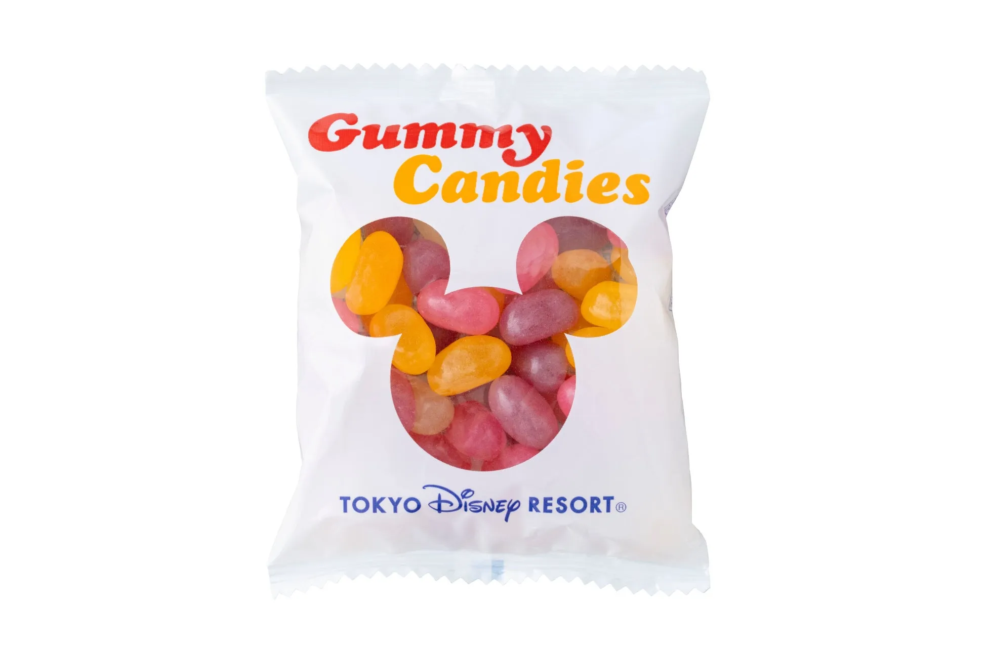 ミッキーマウス形のグミキャンディパッケージ