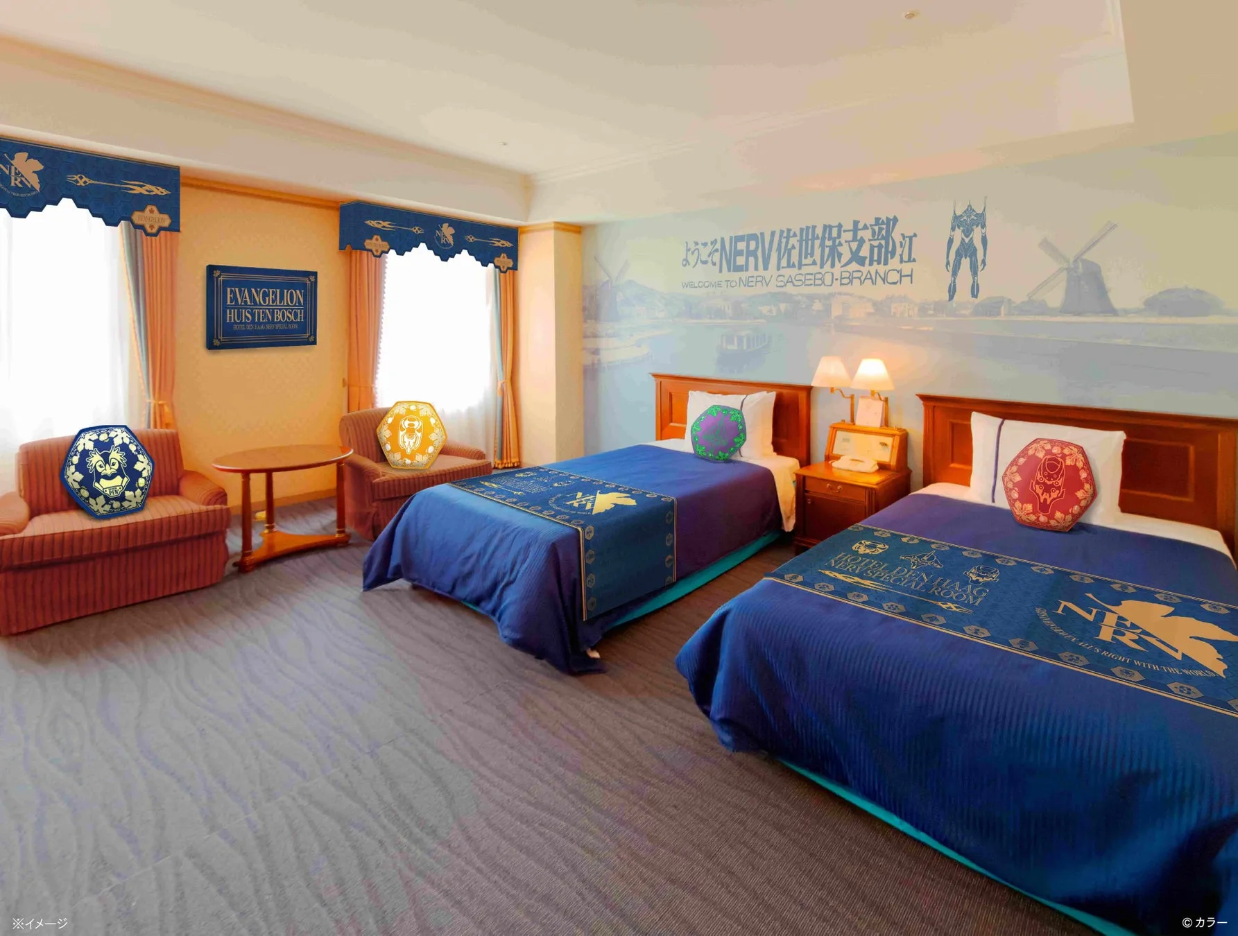エヴァンゲリオンテーマのホテルルーム、ハウステンボス