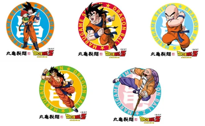 丸亀製麺ドラゴンボールZ オリジナルクリアステッカーのイメージ