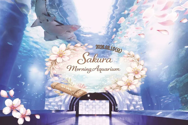 水族館内の桜のイベントビジュアル
