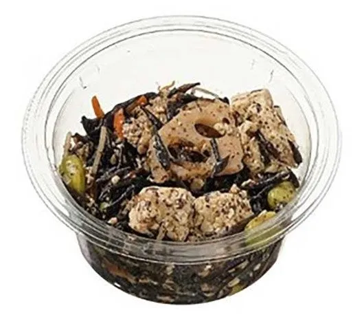 7種具材のお豆腐とひじきの煮物の実物写真