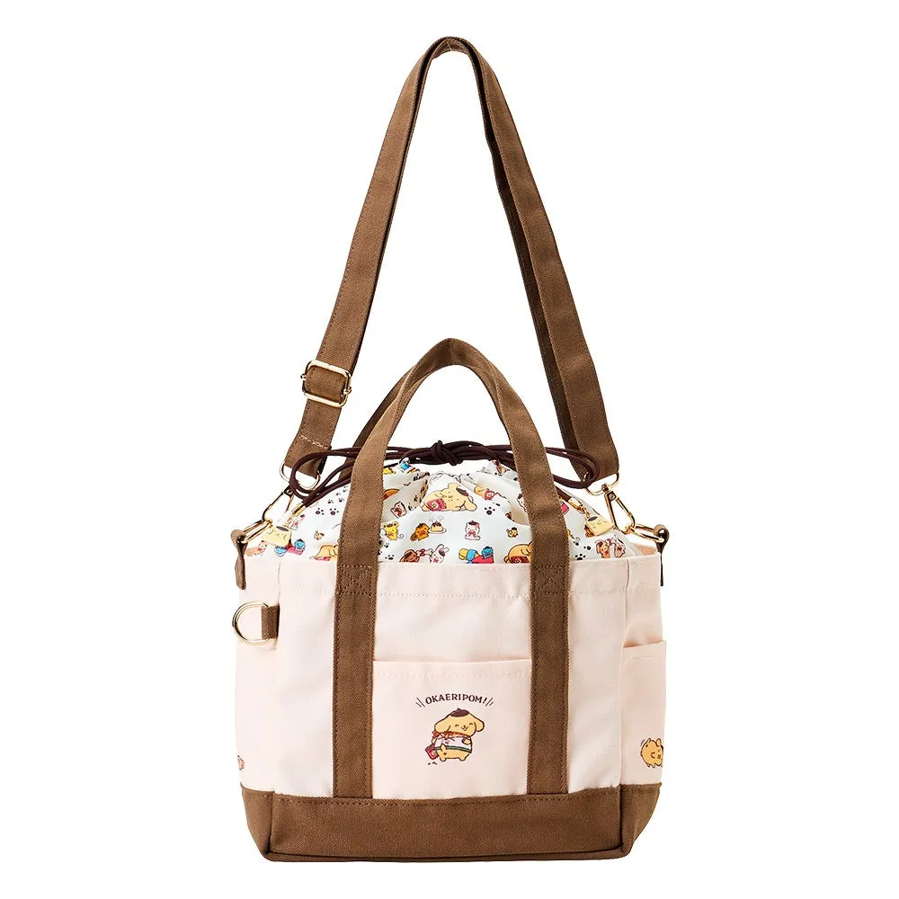 ポムポムプリンのデザインが施されたトートバッグ