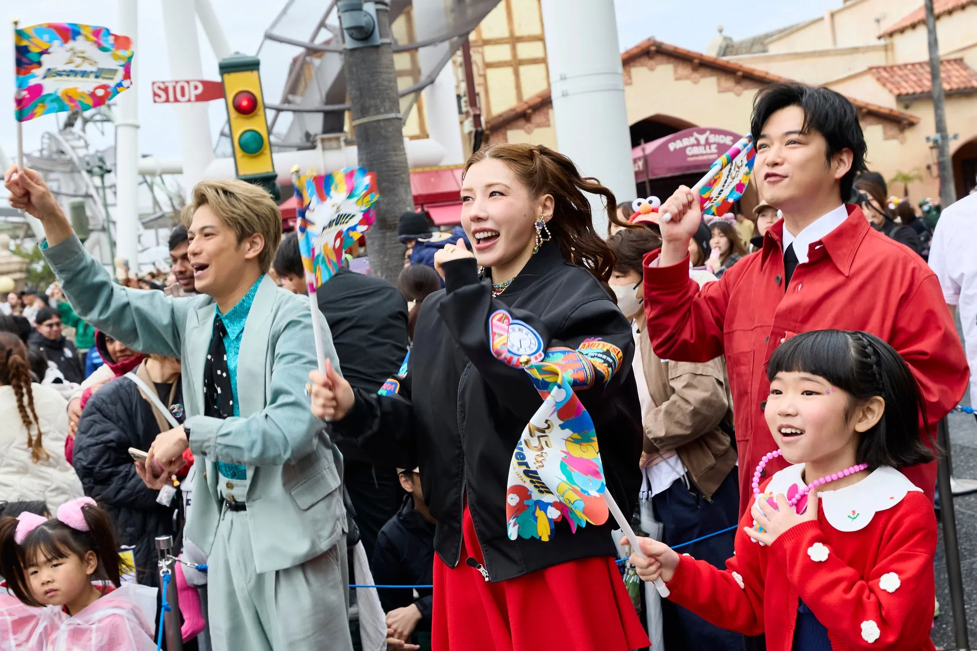 ユニバーサル・スタジオ・ジャパン 25周年セレモニーの来場者
