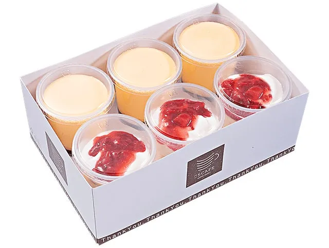 プレミアムプリンといちご練乳の杏仁豆腐セットのプレミアムスイーツBOXのイメージ