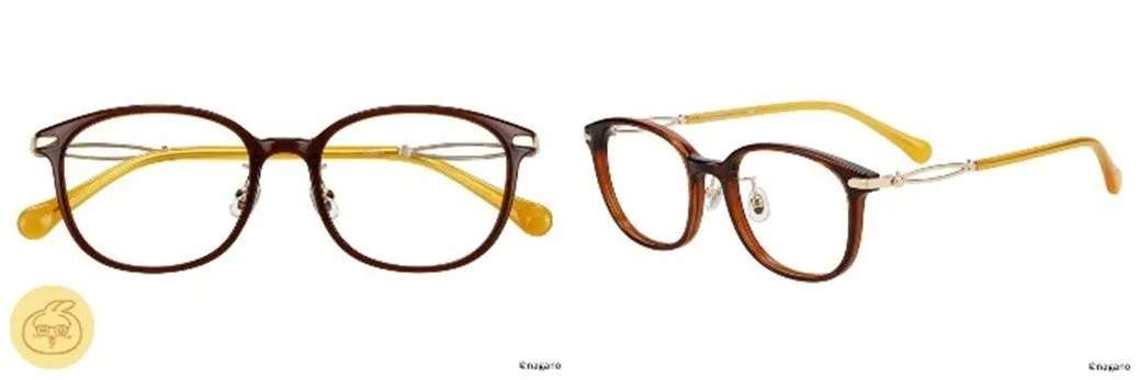 うさぎモデル ウェリントン型メガネ