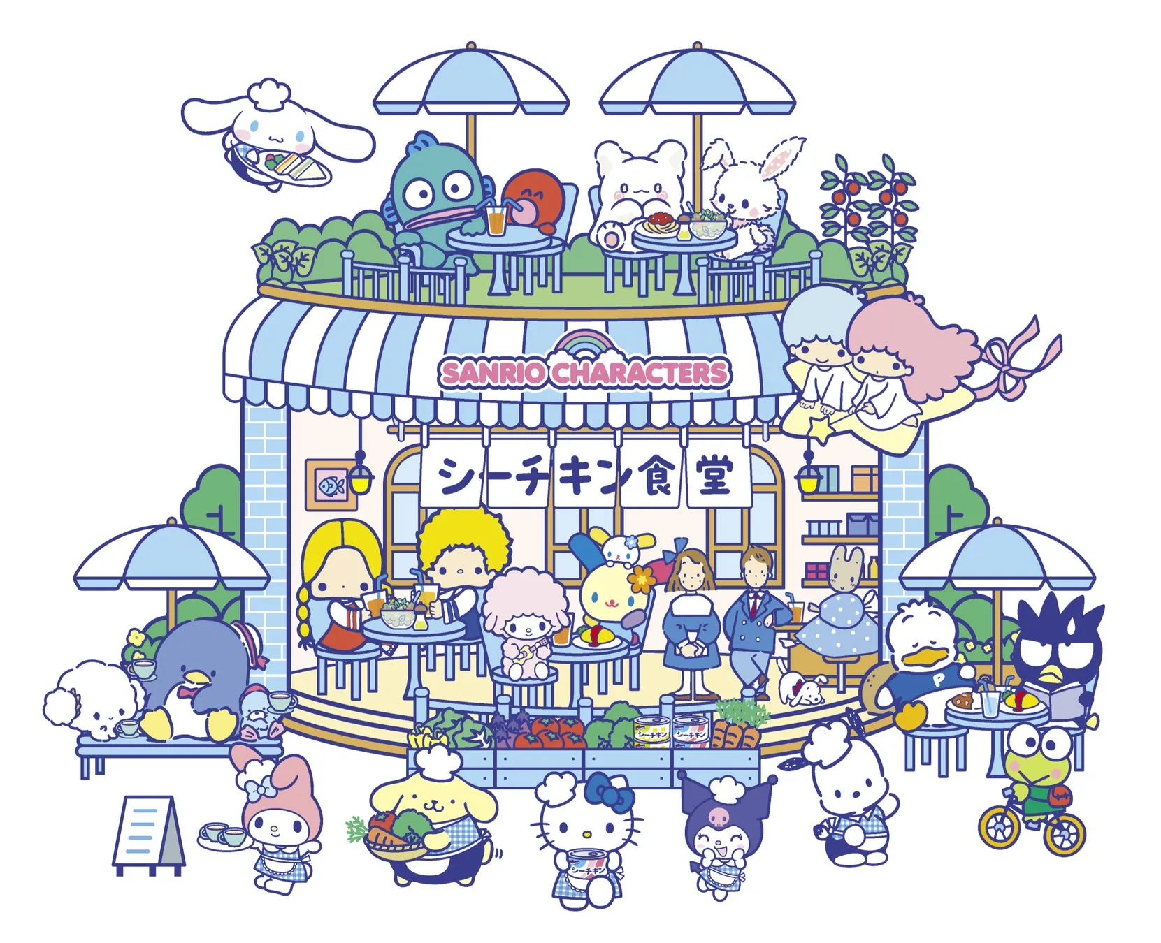 『シーチキン』×『サンリオキャラクターズ』夢のコラボレーションイメージ