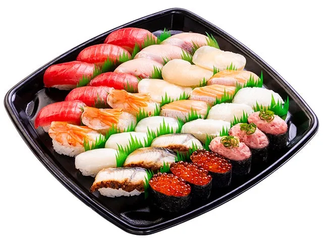 極上10種セット3人前の寿司盛り合わせ