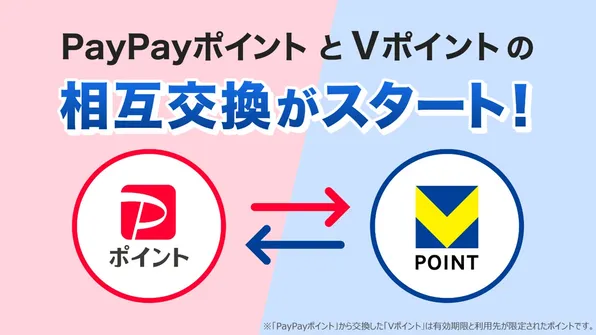 ついに連携！VポイントとPayPayが相互交換可能に