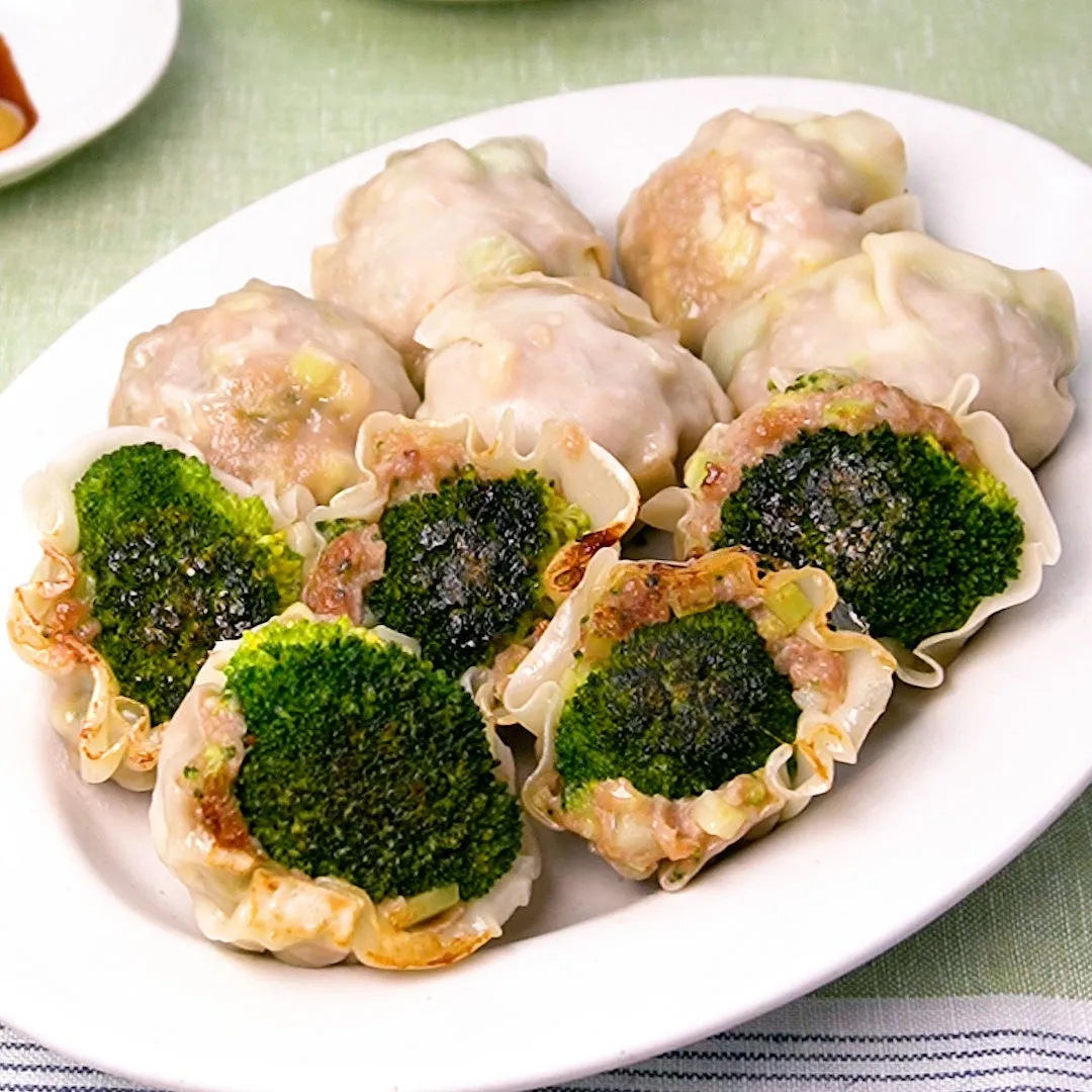 かぶせるだけブロッコリー餃子の料理写真