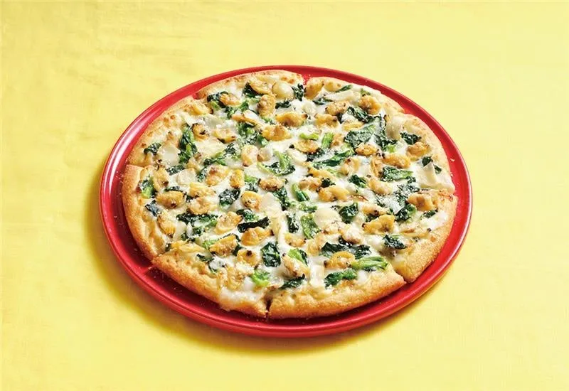 あさりと菜の花のホワイトソースピザ