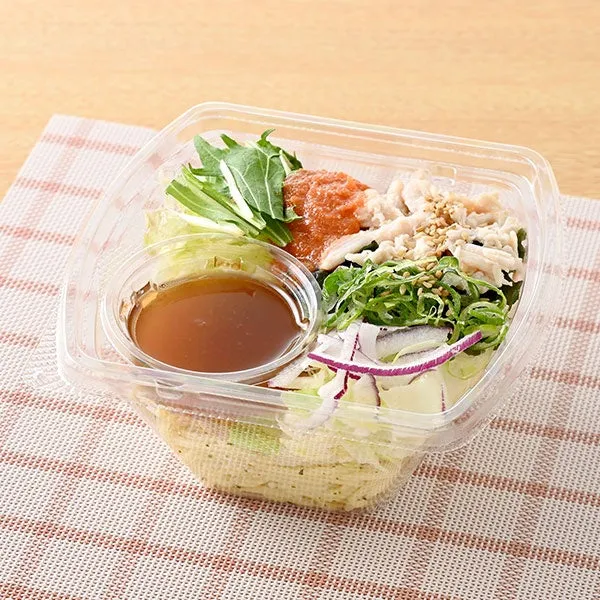 青じそ香る！博多明太子と蒸し鶏のパスタサラダ