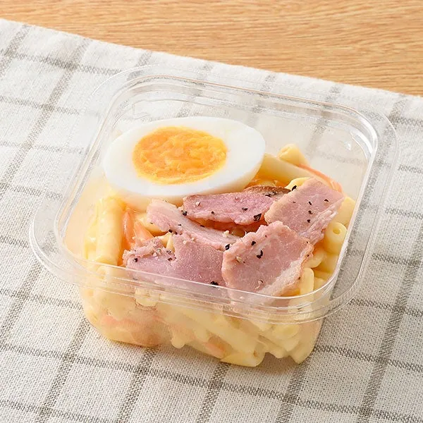 たまごとベーコンのカルボナーラ風マカロニサラダ