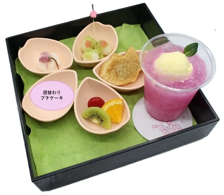 仙台うみの杜水族館の春のスイーツセット