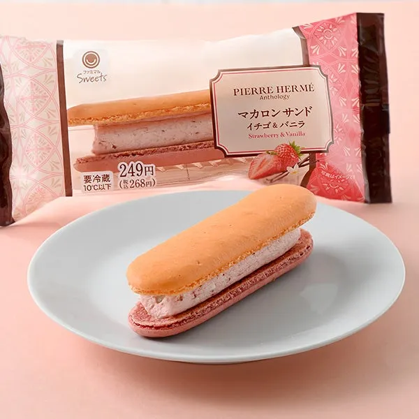 マカロンサンド イチゴ＆バニラの商品写真