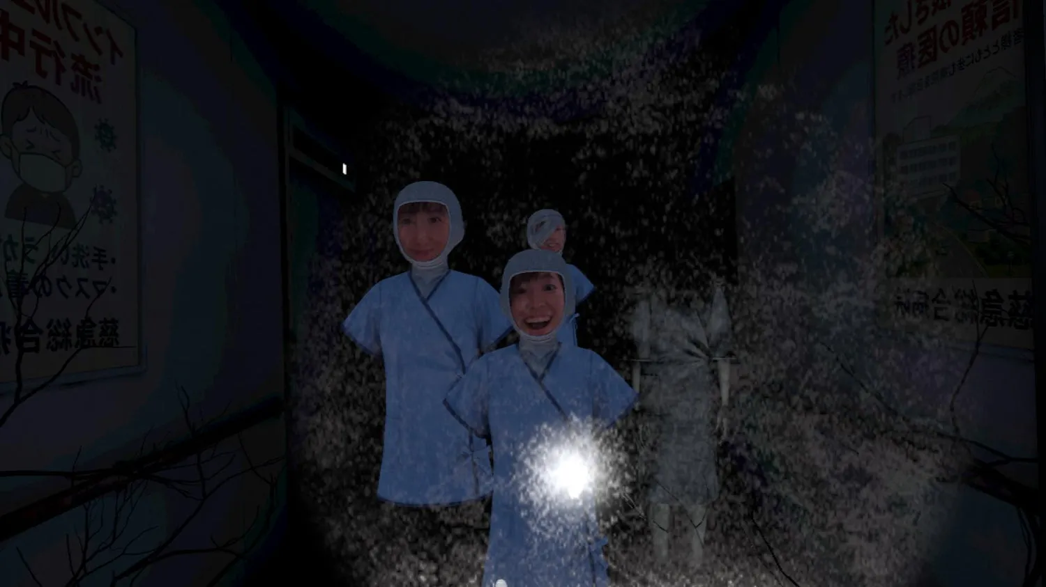 VRホラーアトラクションのシーン