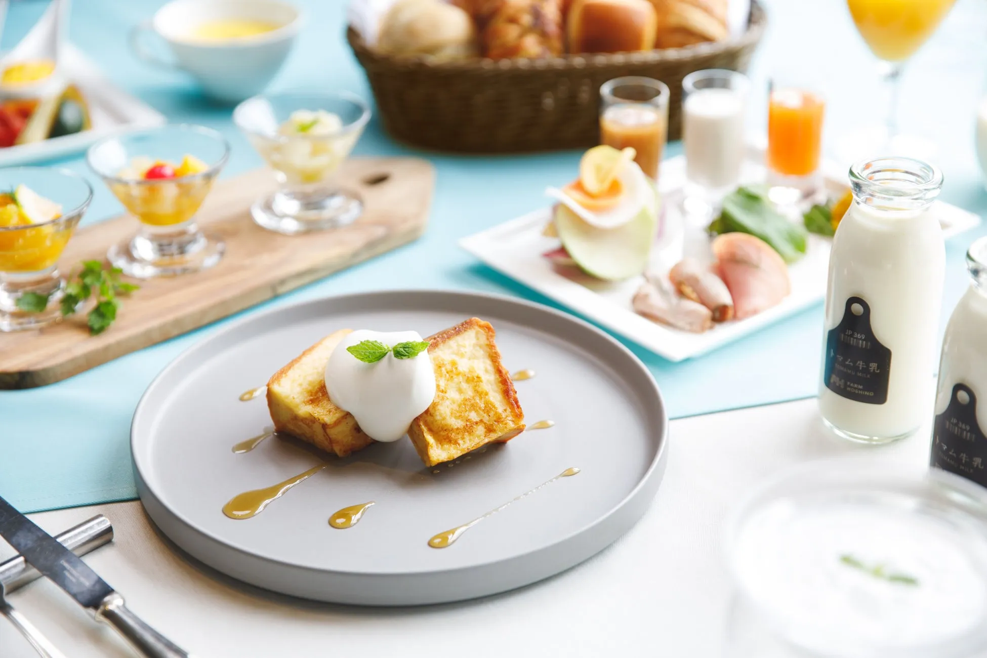 心満たされる、彩り豊かなモーニングビュッフェ