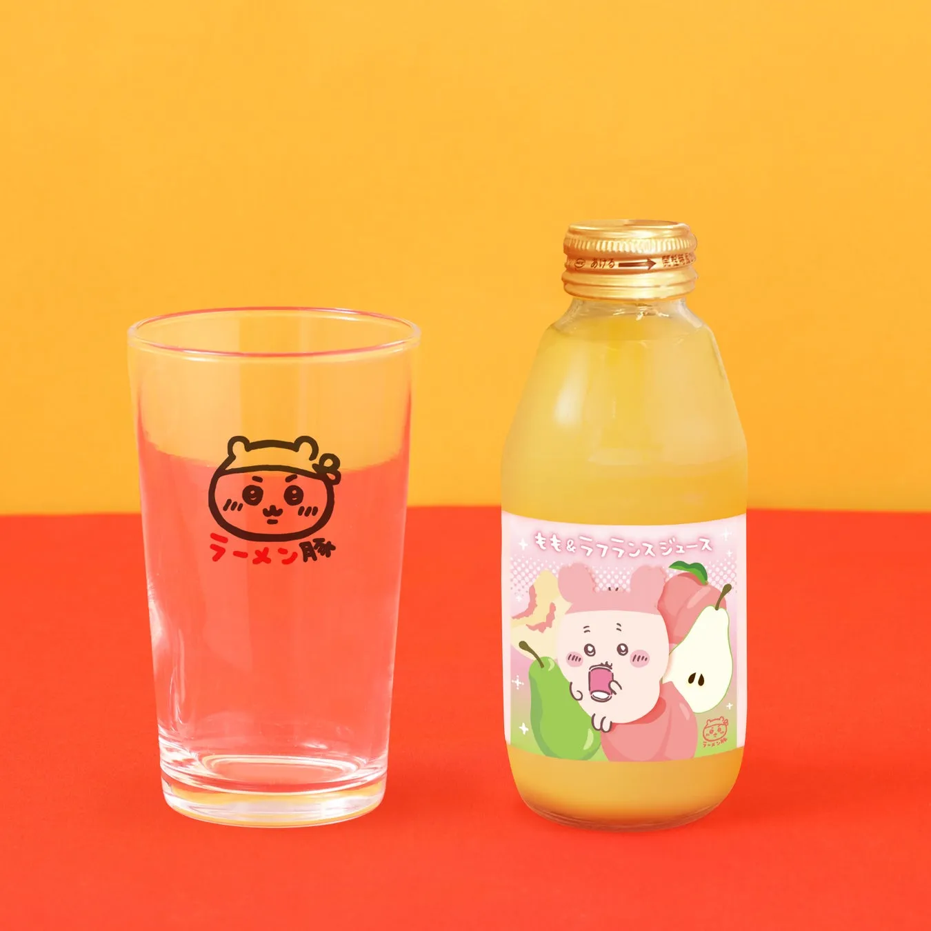 もも＆ラフランスジュースの写真