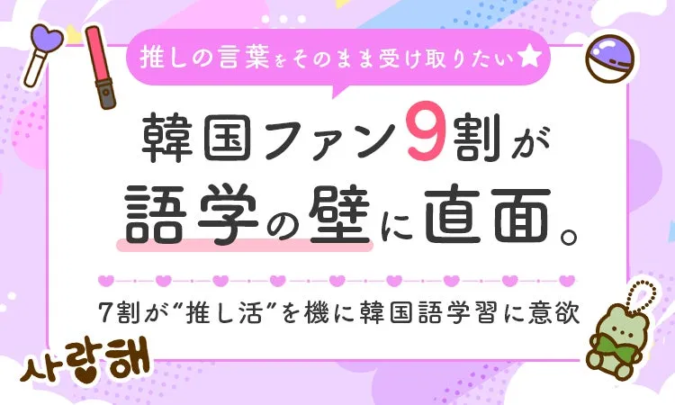 推し活と語学学習調査のイメージ