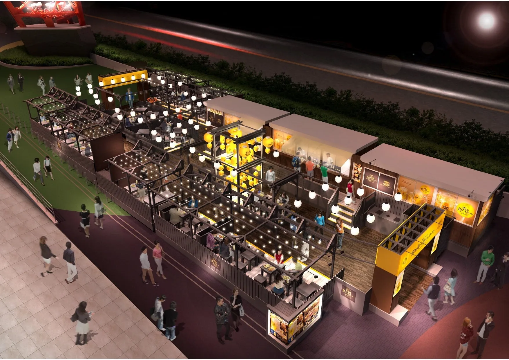 東京タワー ハイボールガーデン2026の夜間風景