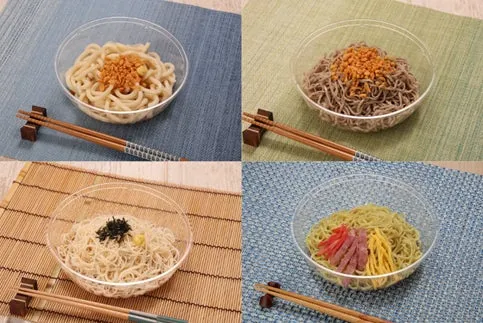 大盛ぶっかけ冷し麺シリーズ（冷しうどん、冷しそば、冷し素麺、冷し中華）の写真